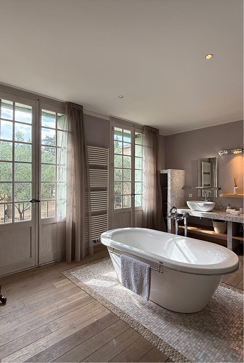Salle de bain du domaine de la Clapière
